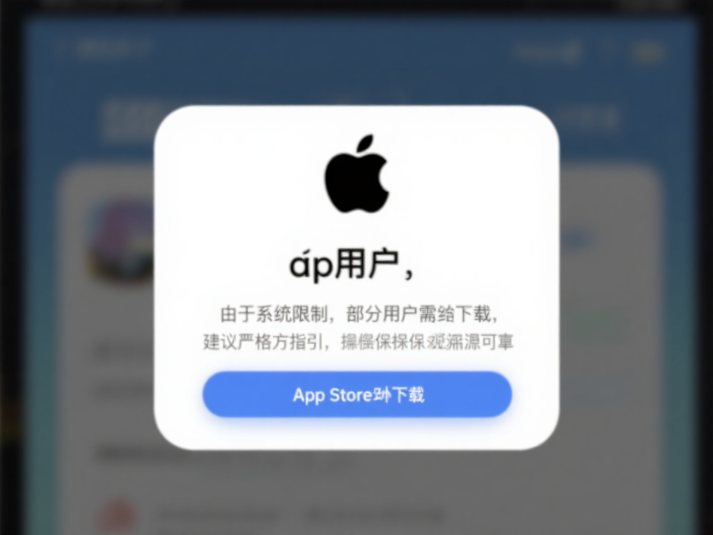 苹果用户：由于系统限制，部分用户可能需要在App&nbsp;